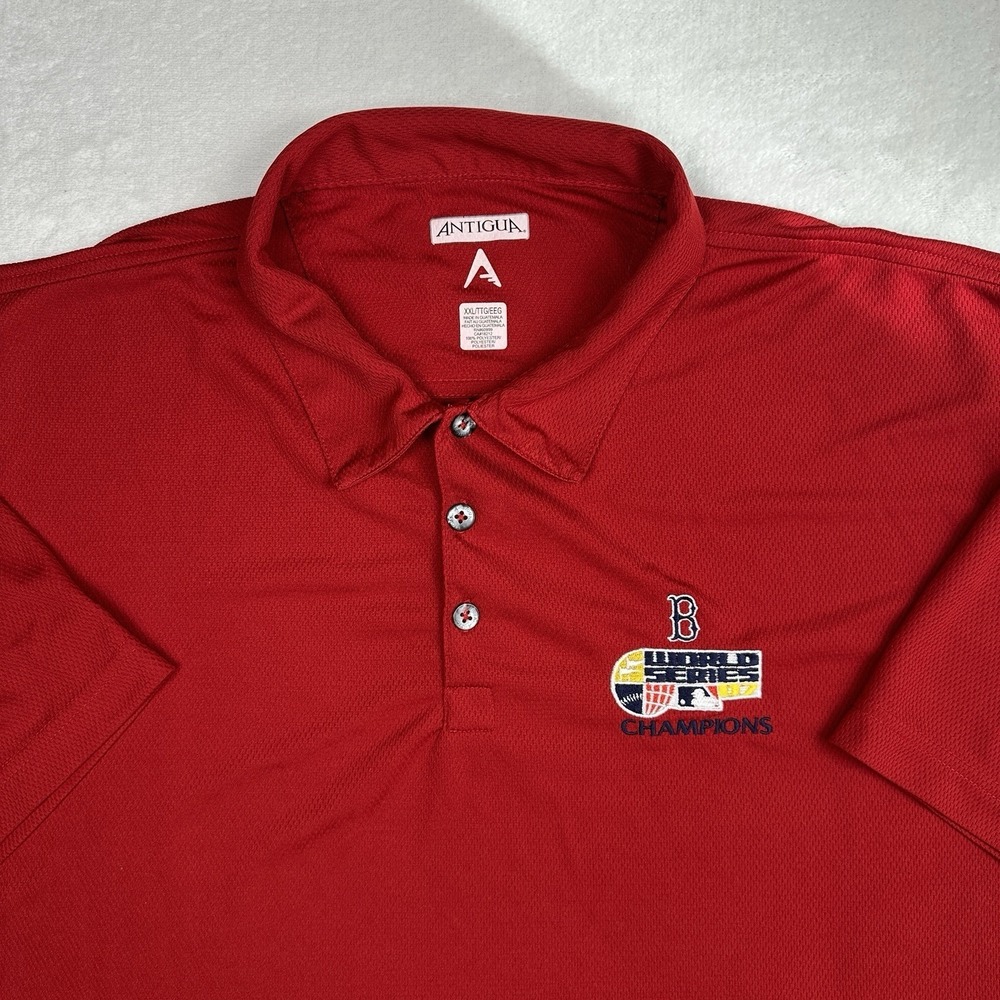 ANTIGUA Boston Red Sox 07 World‎ Series Champions MLB Polo Shirt Size XXL